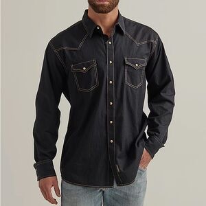 Men’s wrangler retro long sleeve western snap shirt